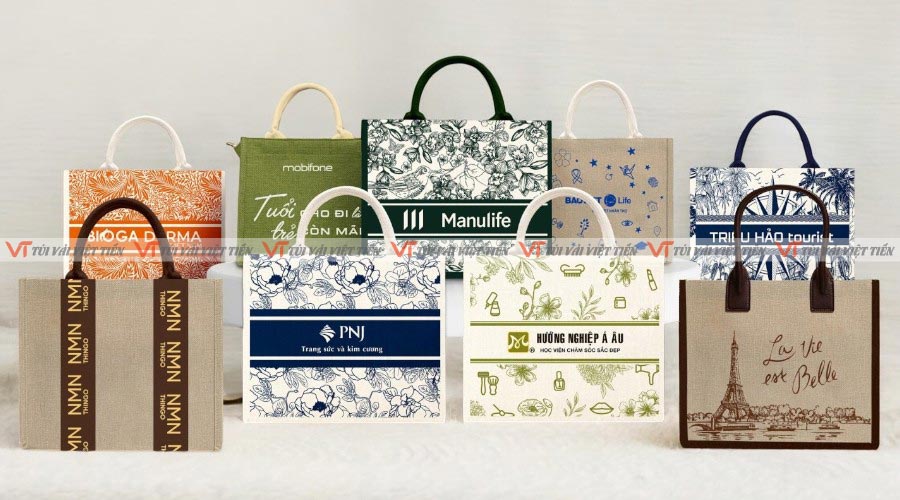 Kích cỡ thông dụng của túi vải linen 