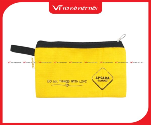 ví vải canvas in logo
