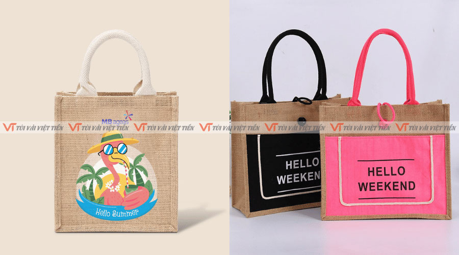 Mẫu túi xách cối in họa tiết bắt mắt