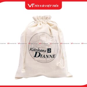in túi vải canvas dây rút