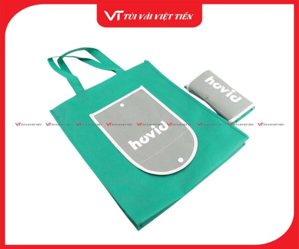 in túi vải không dệt gấp gọn