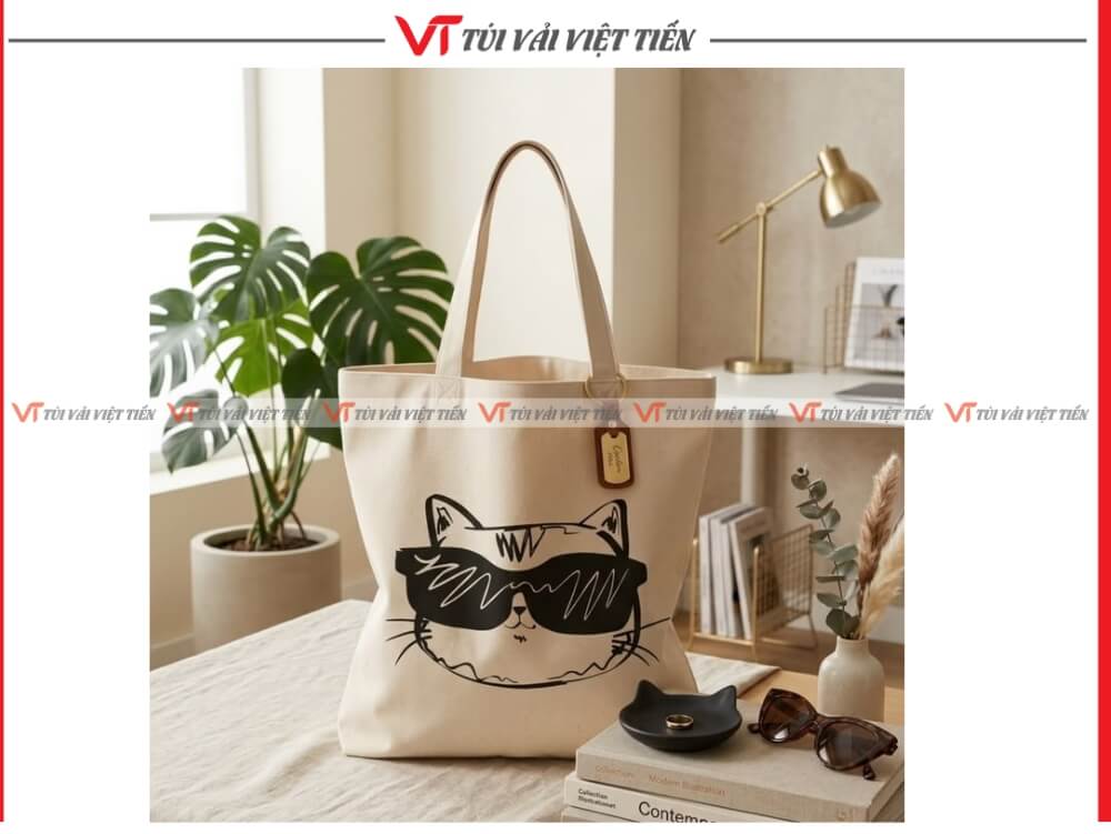 in túi vải canvas logo