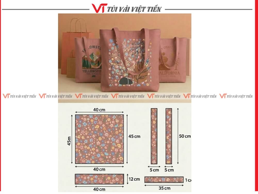 may túi vải giá rẻ