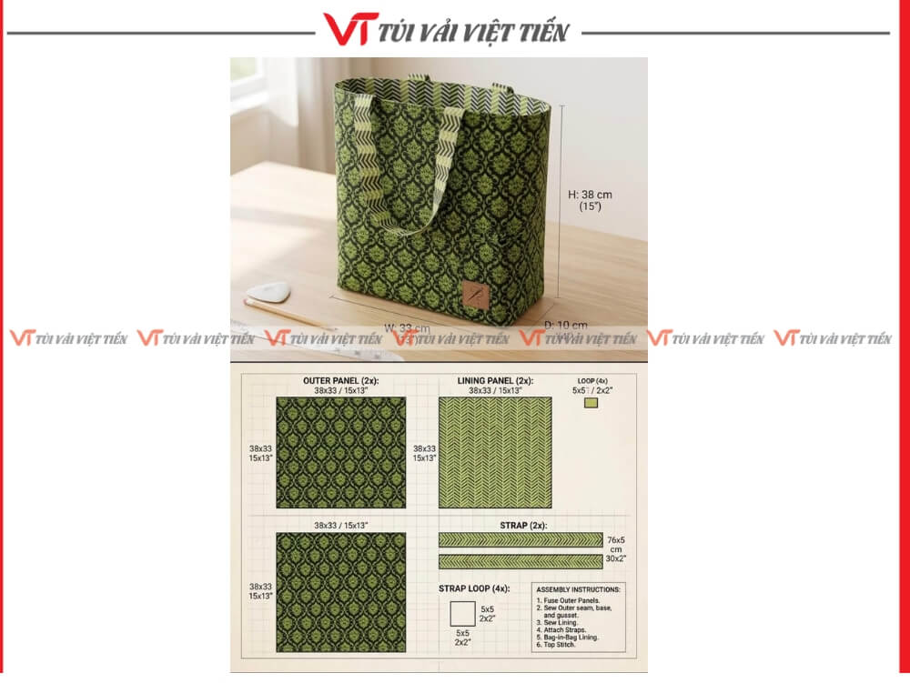may túi vải bố cao cấp