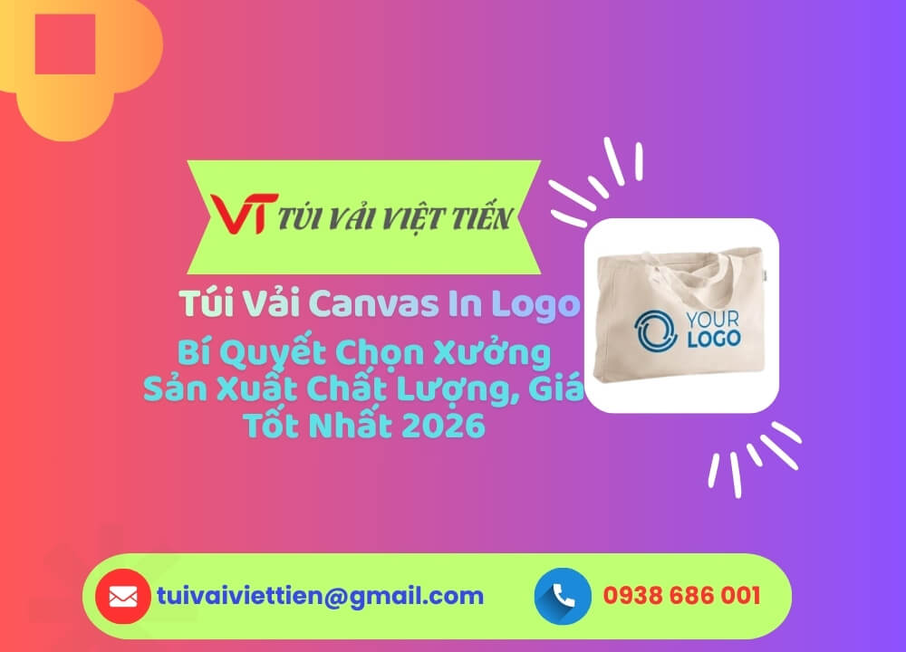 túi vải canvas in logo