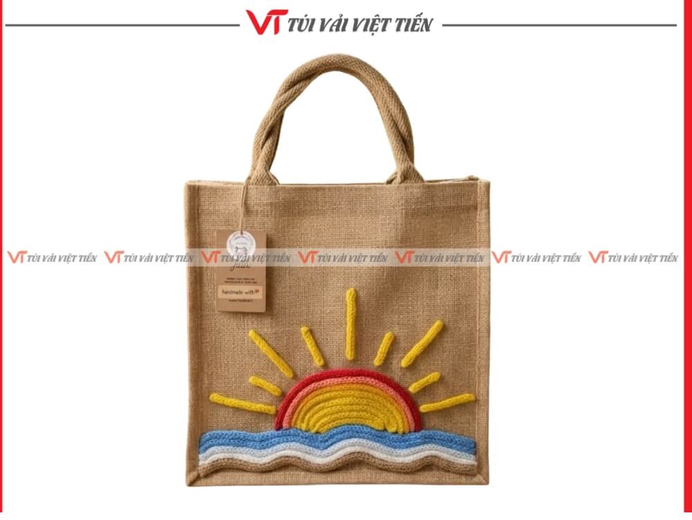 túi vải đay có quai xách tiện lợi