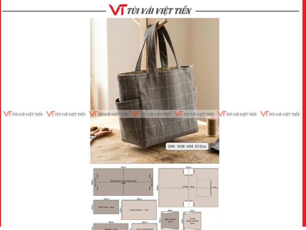 may túi vải bố canvas theo yêu cầu