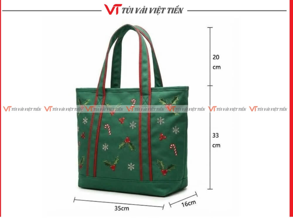 May túi vải canvas đựng quà