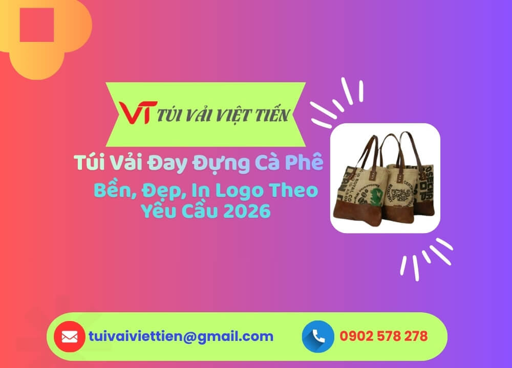 túi vải đay đựng cà phê