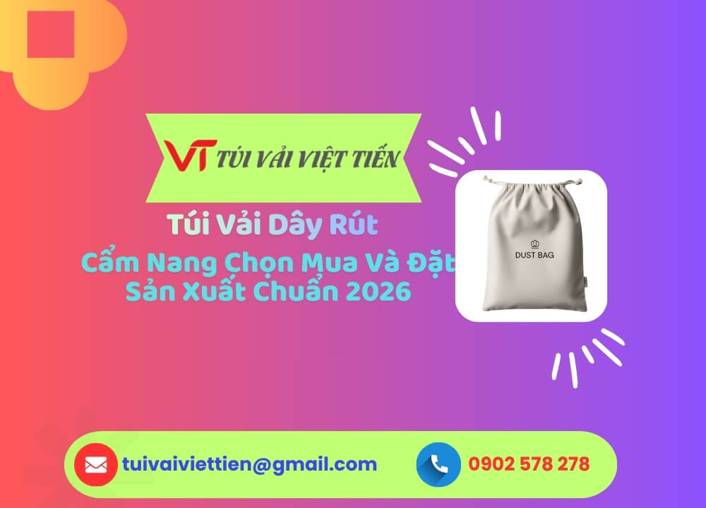 Túi Vải Dây Rút Là Gì? Cẩm Nang Chọn Mua Và Đặt Sản Xuất Chuẩn 2026