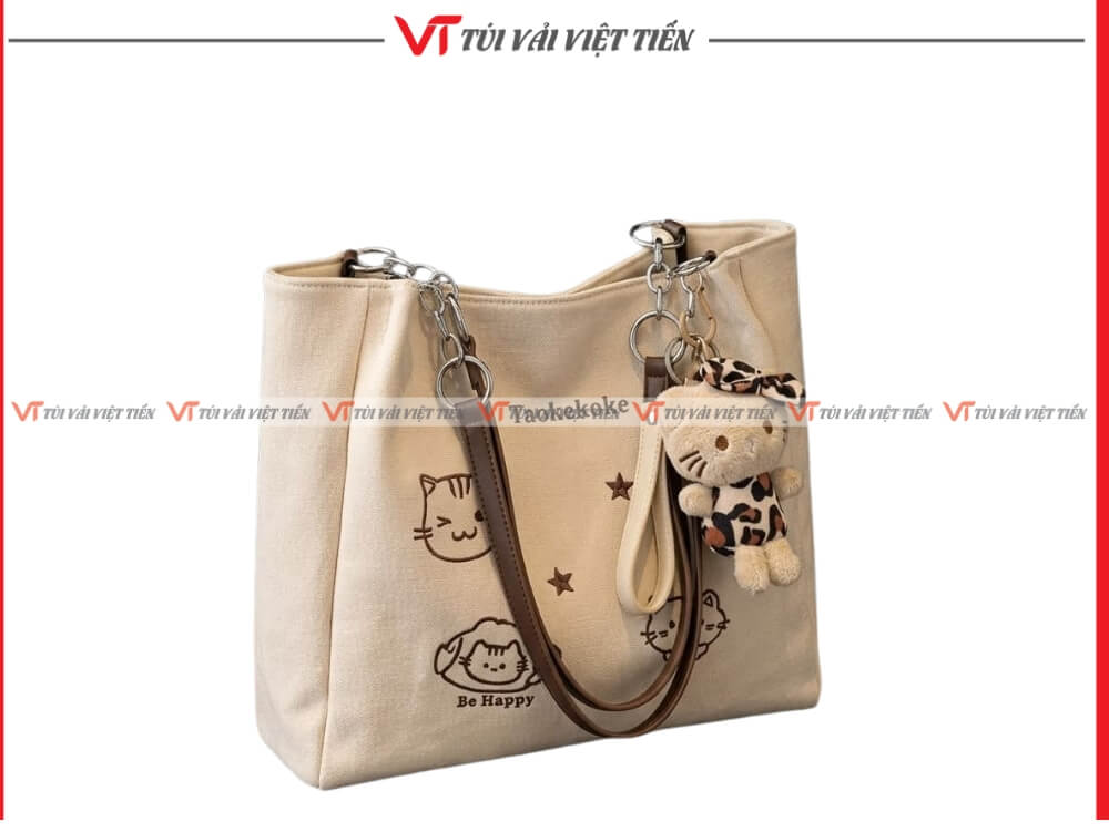 Túi vải đeo chéo canvas