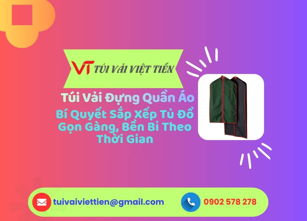 túi vải đựng quần áo
