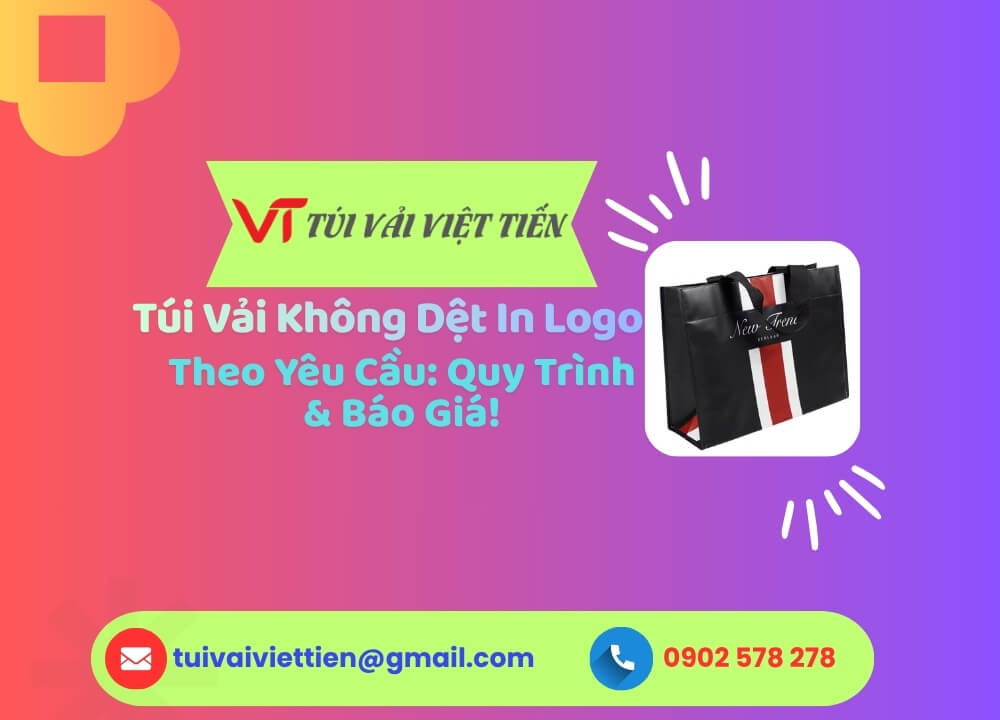 túi vải không dệt in logo