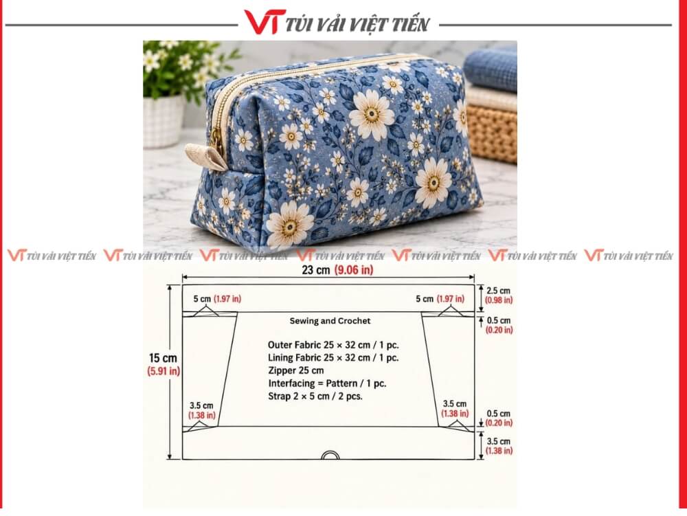 Cách may túi vải nhỏ không cần máy