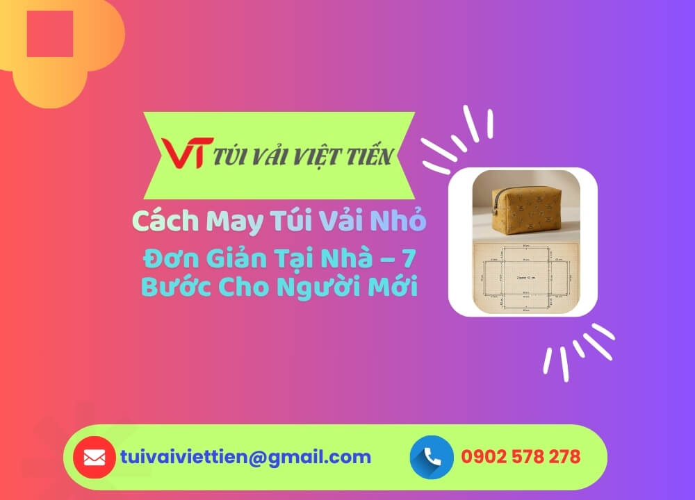 cách may túi vải nhỏ