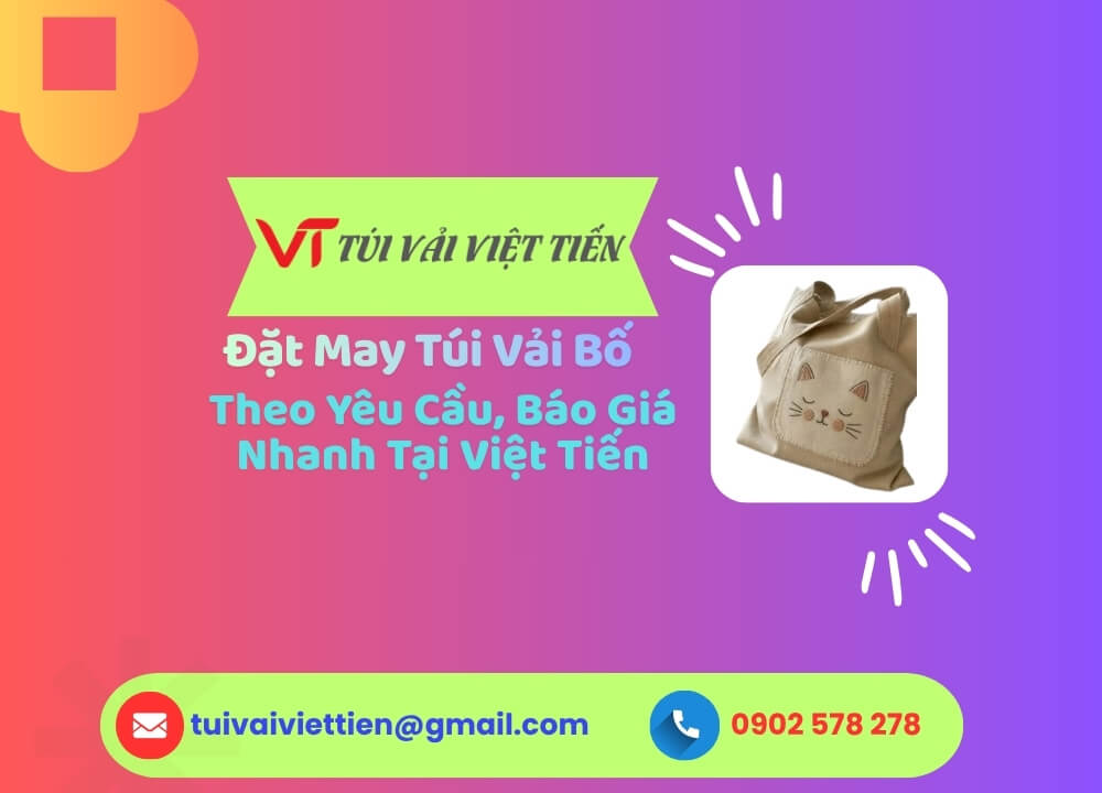 đặt may túi vải bố
