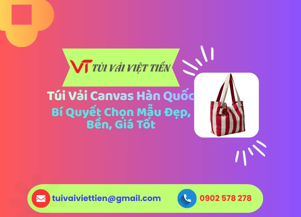 túi vải canvas hàn quốc