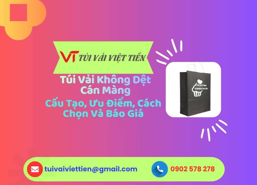 túi vải không dệt cán màng